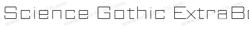 Science Gothic ExtraBold Exp字体转换
